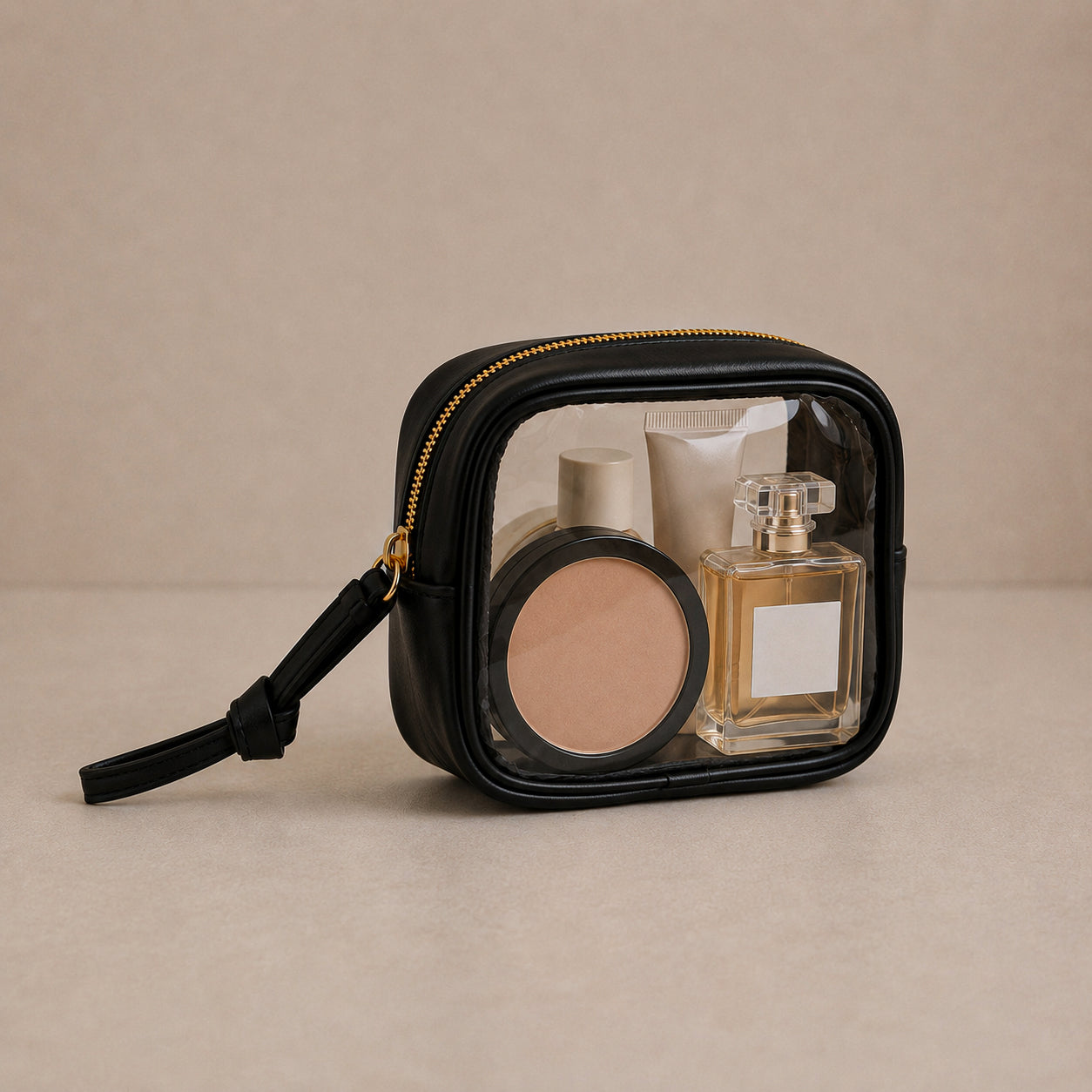 Clear Purse Organizer - Transparent Cosmetic & Travel Case