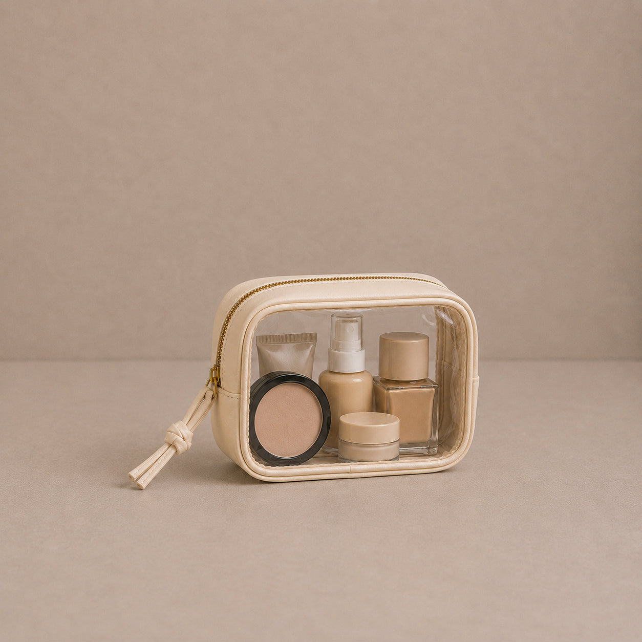 Clear Purse Organizer - Transparent Cosmetic & Travel Case