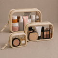 Clear Purse Organizer - Transparent Cosmetic & Travel Case